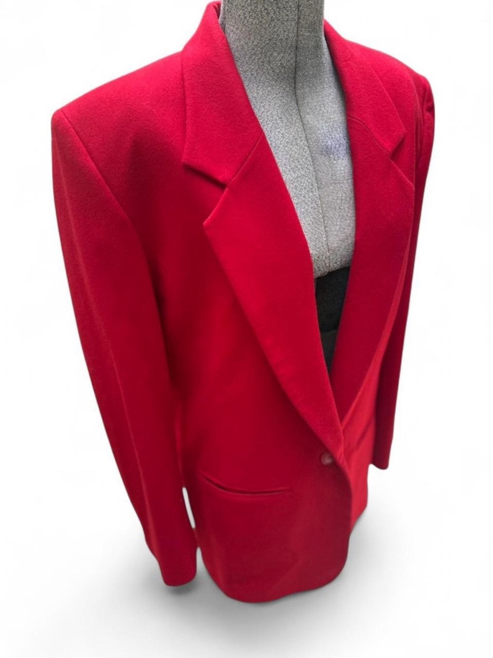 Pendleton Vintage Bright Red Wool Blazer Size Large